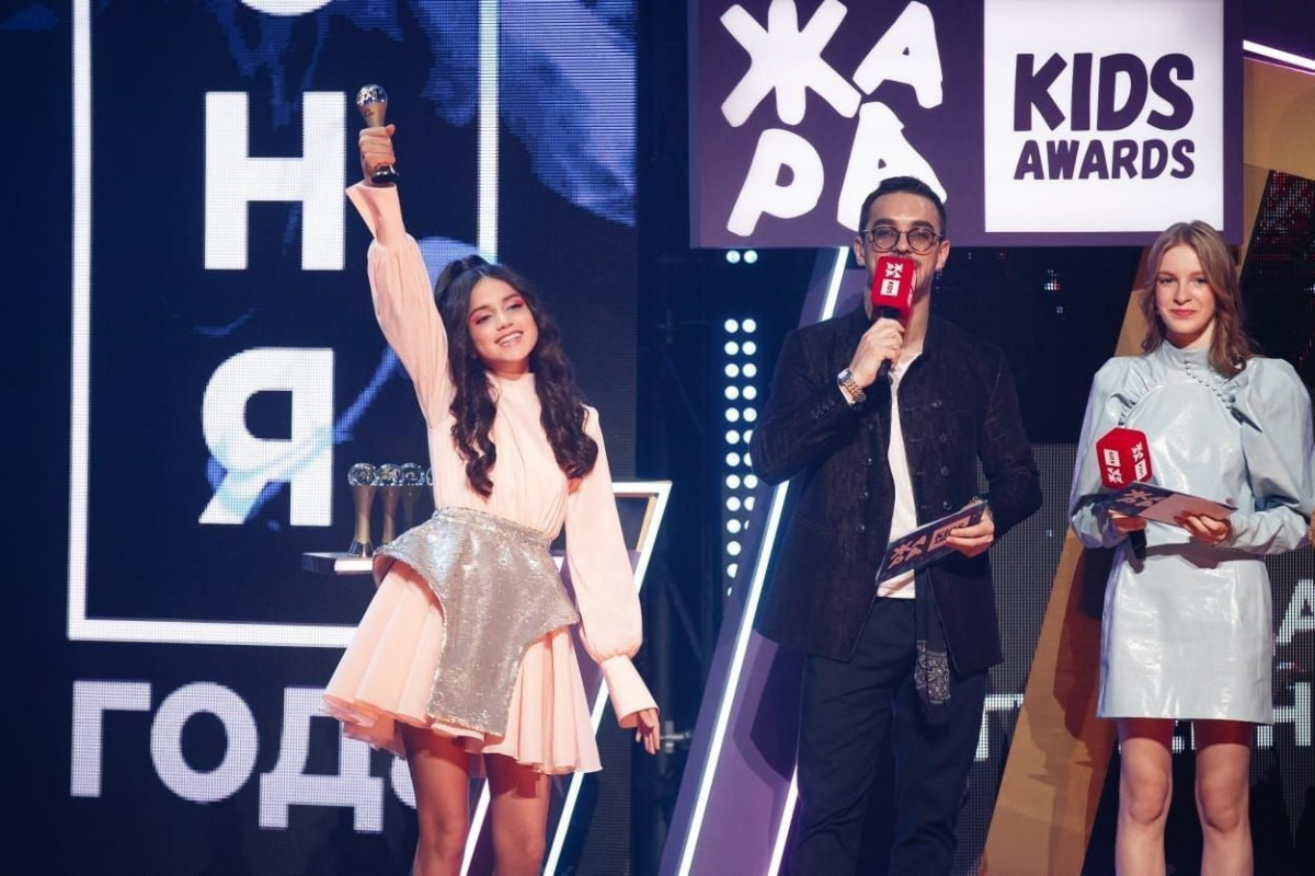 Юная азербайджанка стала победительницей "Жара Kids Awards" в Москве-ФОТО